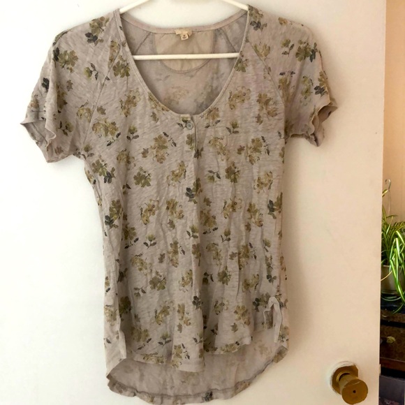 Flowy linen aritzia tee - Picture 1 of 3